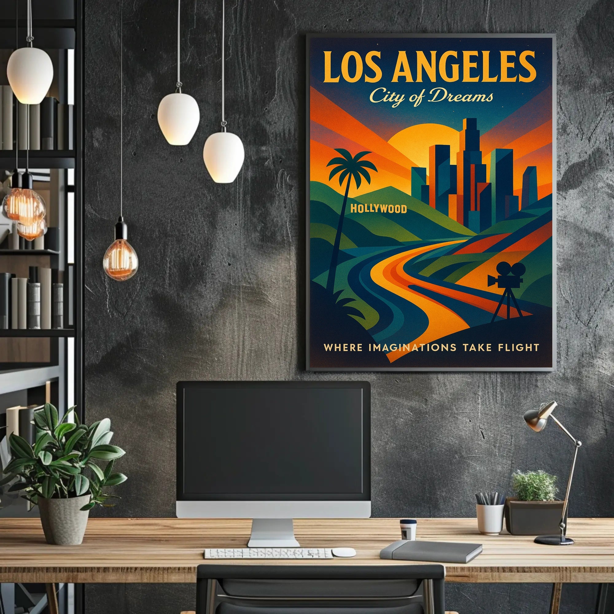 Los Angeles City of Dreams Poster PosterGoat