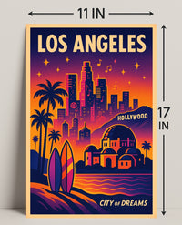 Los Angeles City of Dreams Poster PosterGoat