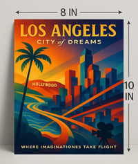Los Angeles City of Dreams Poster PosterGoat