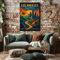 Los Angeles City of Dreams Poster PosterGoat