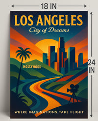 Los Angeles City of Dreams Poster PosterGoat