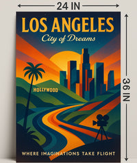 Los Angeles City of Dreams Poster PosterGoat