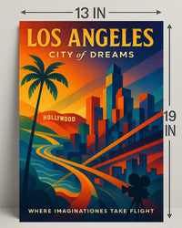 Los Angeles City of Dreams Poster PosterGoat