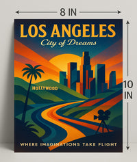 Los Angeles City of Dreams Poster PosterGoat