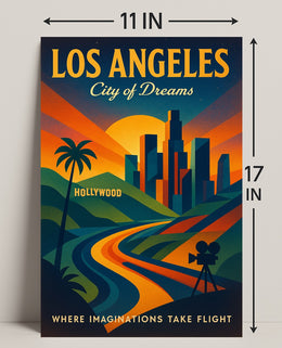 Los Angeles City of Dreams Poster PosterGoat