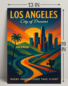 Los Angeles City of Dreams Poster PosterGoat