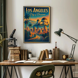 Los Angeles City of Dreams Poster PosterGoat