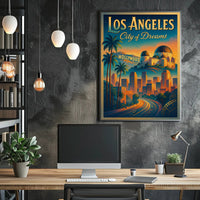 Los Angeles City of Dreams Poster PosterGoat