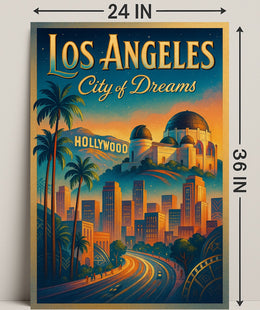 Los Angeles City of Dreams Poster PosterGoat