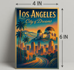 Los Angeles City of Dreams Poster PosterGoat