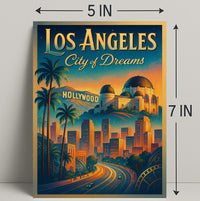 Los Angeles City of Dreams Poster PosterGoat