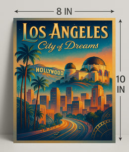 Los Angeles City of Dreams Poster PosterGoat
