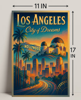 Los Angeles City of Dreams Poster PosterGoat