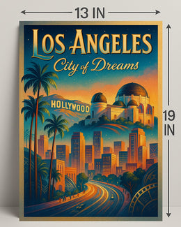 Los Angeles City of Dreams Poster PosterGoat