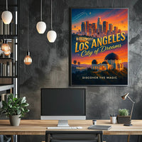 Los Angeles City of Dreams Wall Art Print PosterGoat