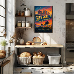 Los Angeles City of Dreams Wall Art Print PosterGoat