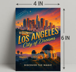Los Angeles City of Dreams Wall Art Print PosterGoat