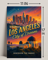 Los Angeles City of Dreams Wall Art Print PosterGoat