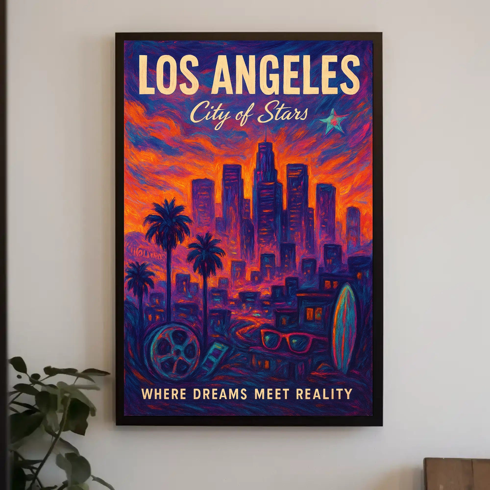 Los Angeles City of Stars Poster PosterGoat