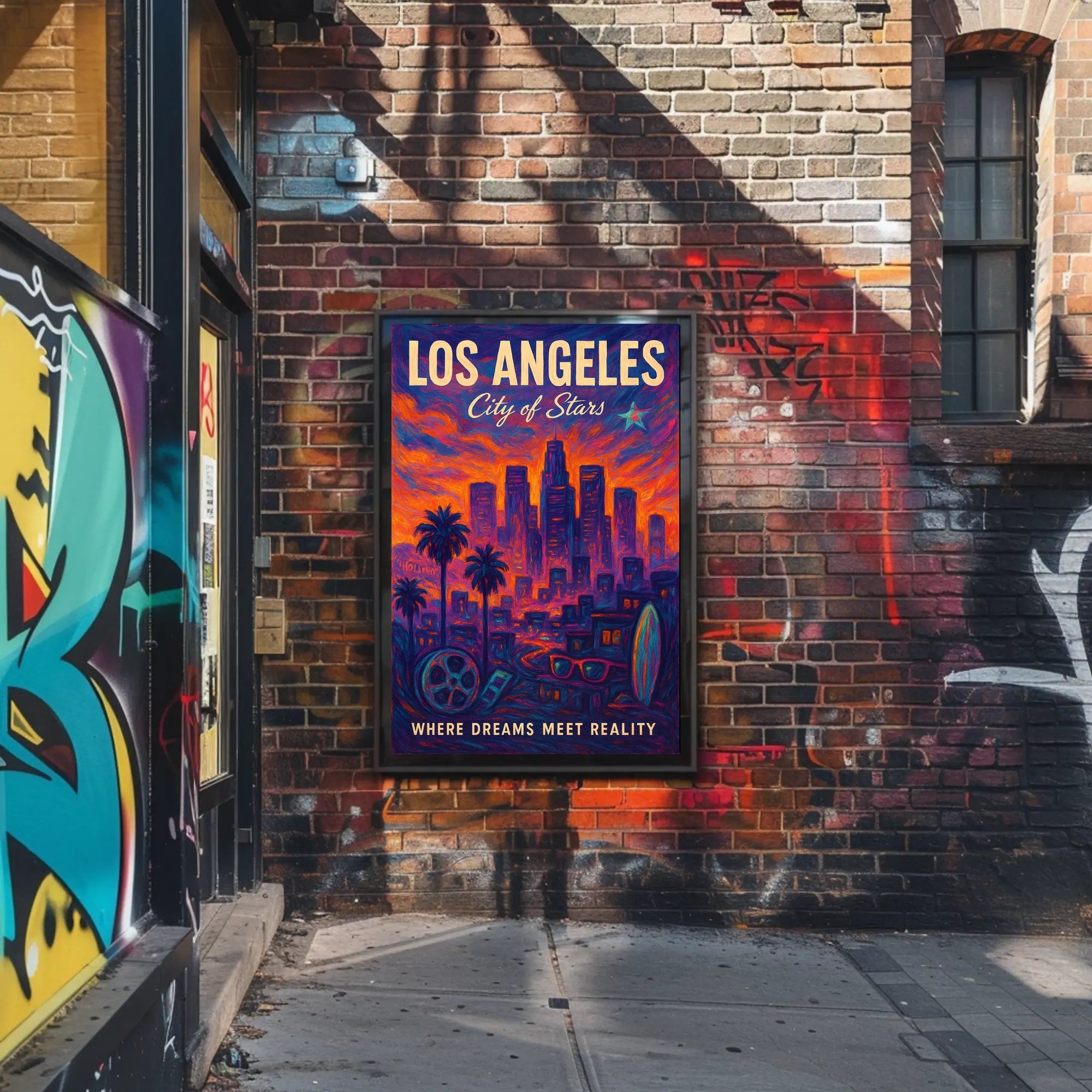 Los Angeles City of Stars Poster PosterGoat
