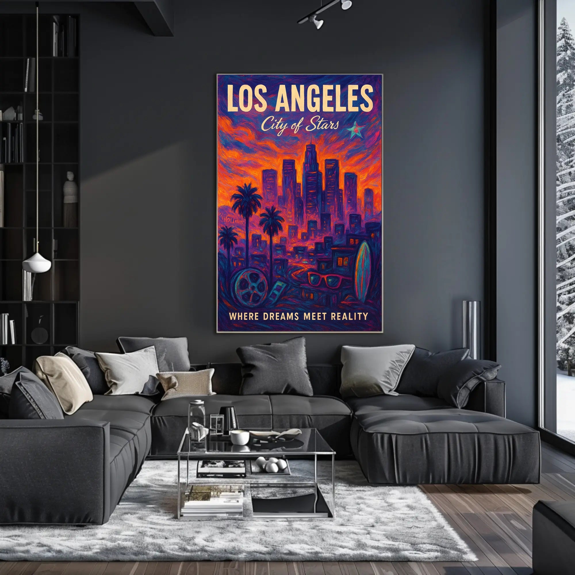 Los Angeles City of Stars Poster PosterGoat