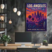 Los Angeles City of Stars Poster PosterGoat