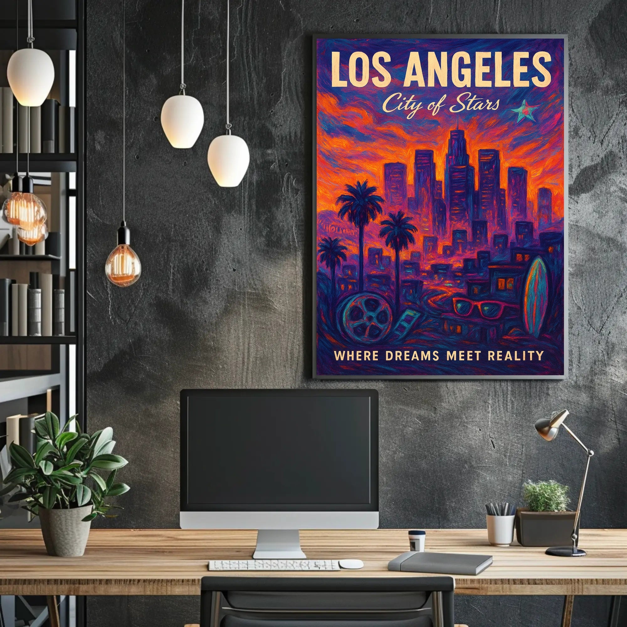 Los Angeles City of Stars Poster PosterGoat