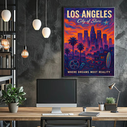 Los Angeles City of Stars Poster PosterGoat