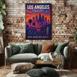 Los Angeles City of Stars Poster PosterGoat