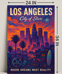 Los Angeles City of Stars Poster PosterGoat