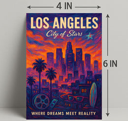 Los Angeles City of Stars Poster PosterGoat
