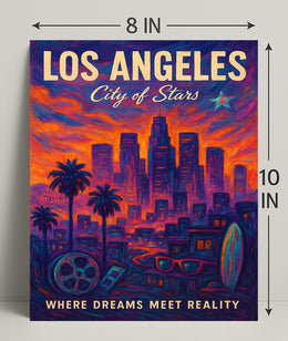 Los Angeles City of Stars Poster PosterGoat