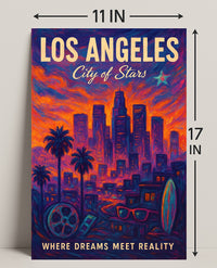Los Angeles City of Stars Poster PosterGoat