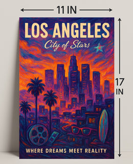 Los Angeles City of Stars Poster PosterGoat