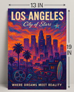 Los Angeles City of Stars Poster PosterGoat