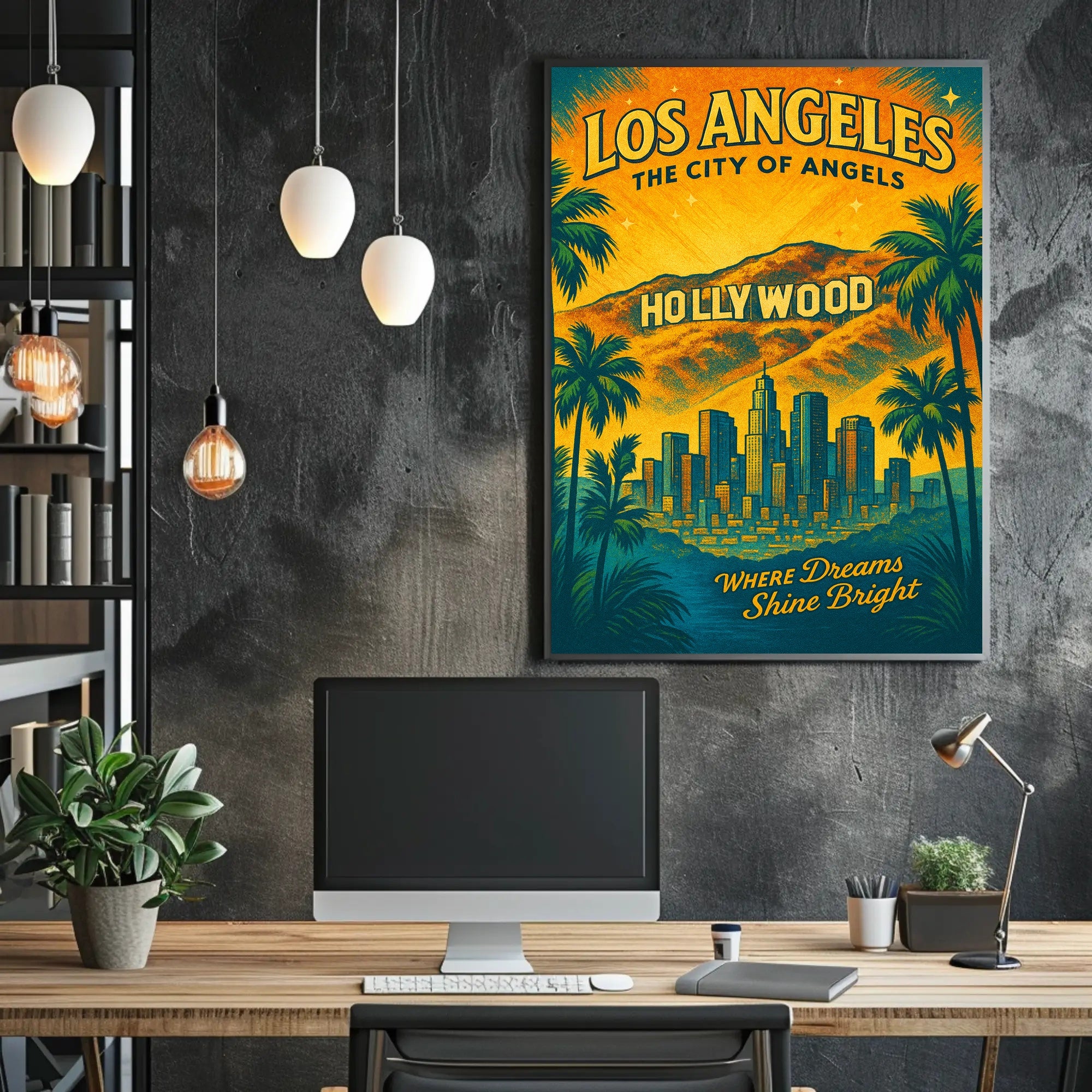 Los Angeles The City of Angels Poster PosterGoat