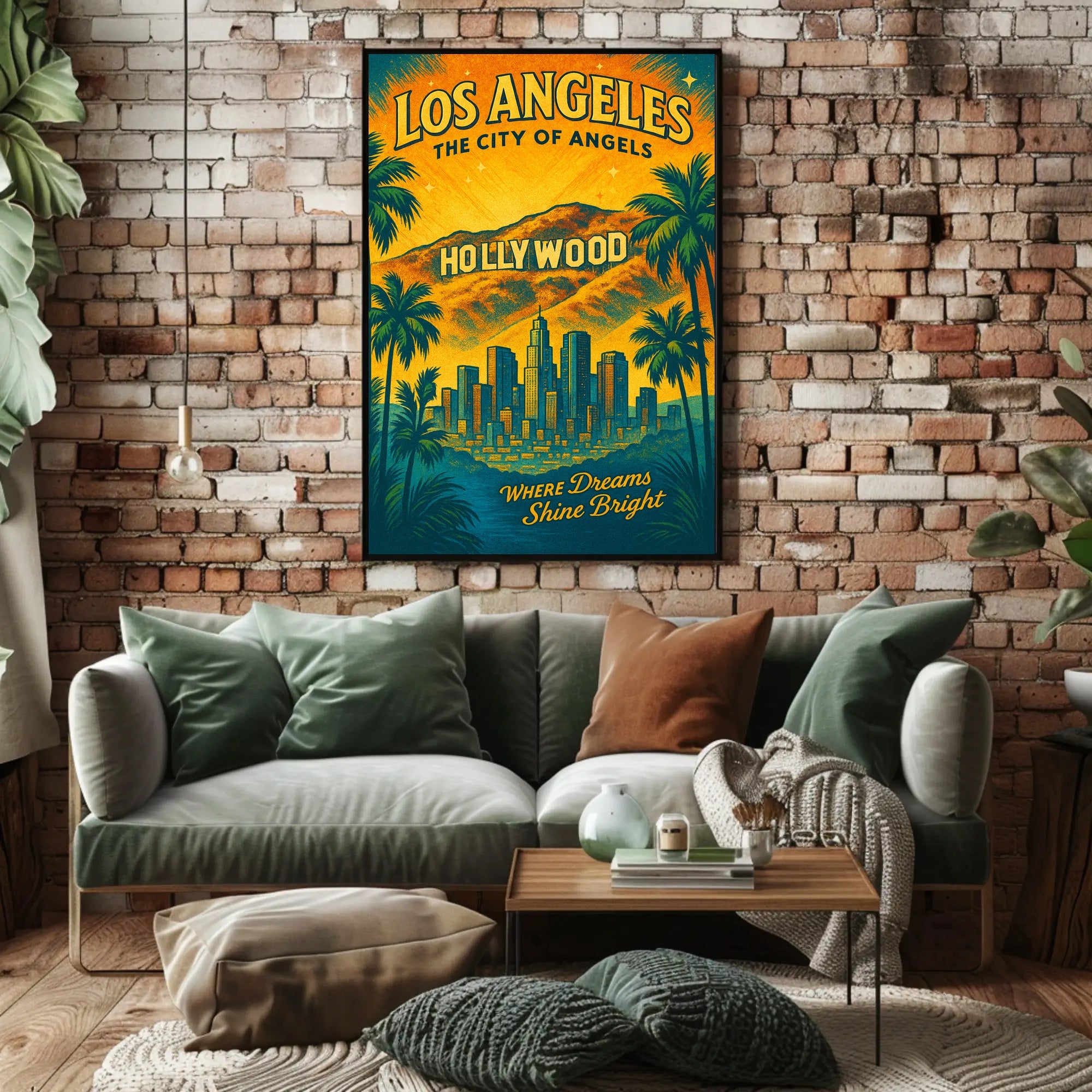 Los Angeles The City of Angels Poster PosterGoat