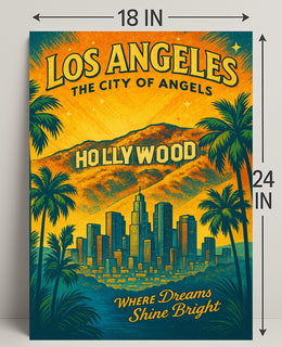 Los Angeles The City of Angels Poster PosterGoat