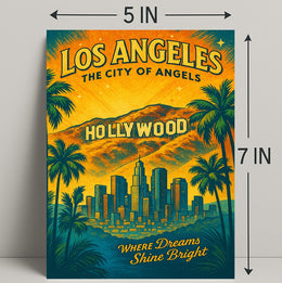 Los Angeles The City of Angels Poster PosterGoat