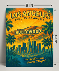 Los Angeles The City of Angels Poster PosterGoat