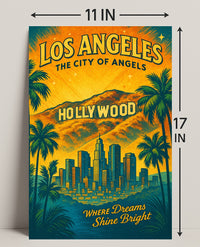 Los Angeles The City of Angels Poster PosterGoat