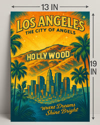 Los Angeles The City of Angels Poster PosterGoat
