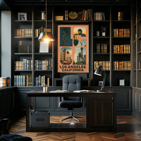 Los Angeles Urban Life Retro Travel Poster PosterGoat