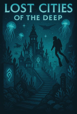 Lost Cities of the Deep Futuristic Sci-Fi Poster PosterGoat