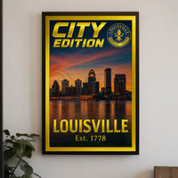 Louisville Skyline Elegance City Art Heritage Poster PosterGoat
