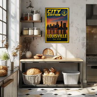 Louisville Skyline Elegance City Art Heritage Poster PosterGoat