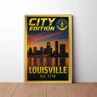 Louisville Skyline Elegance City Art Heritage Poster PosterGoat