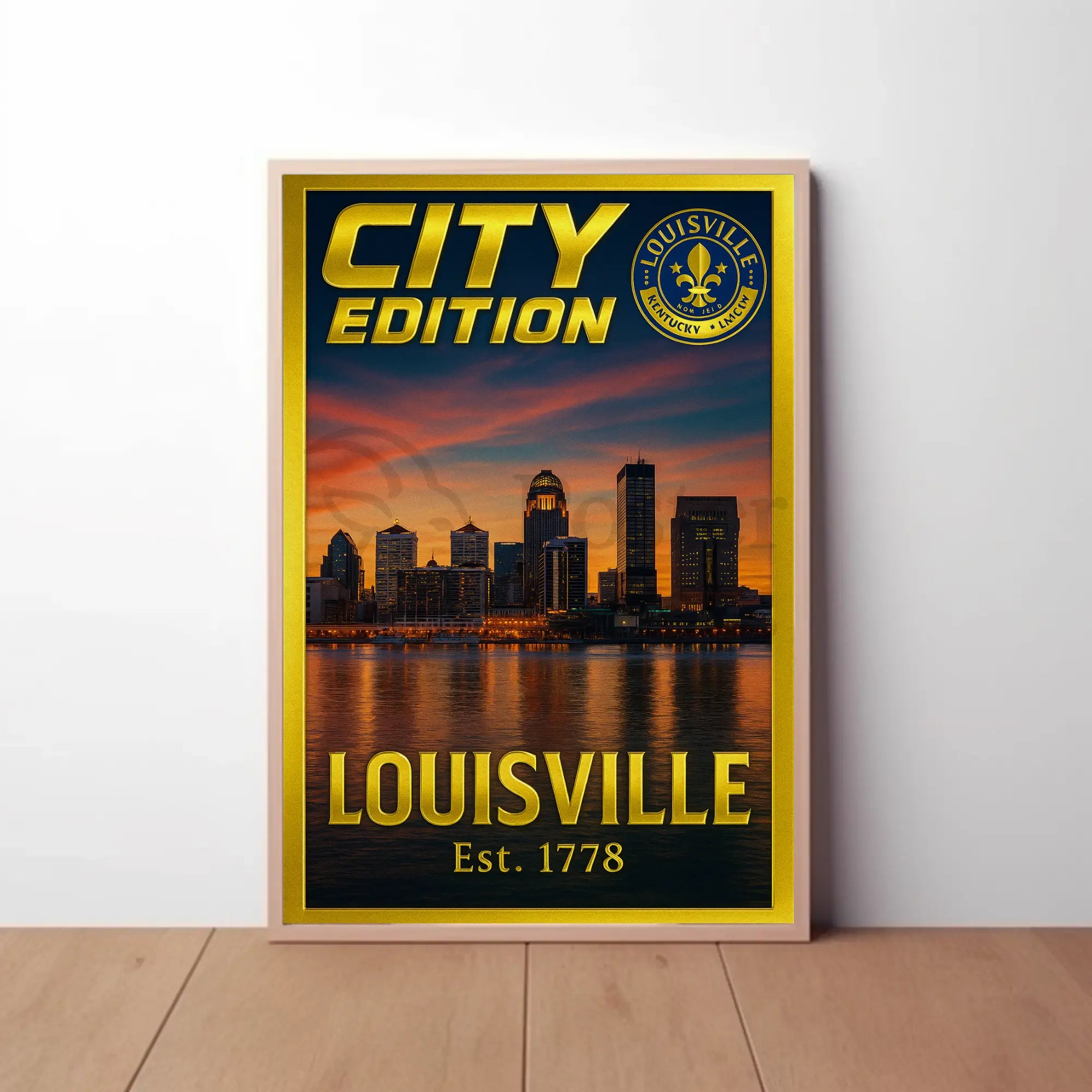 Louisville Skyline Elegance City Art Heritage Poster PosterGoat