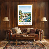 Luang Prabang Scenic Town Laos Travel Poster PosterGoat