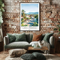 Luang Prabang Scenic Town Laos Travel Poster PosterGoat